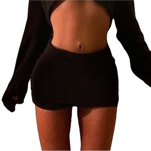 Charlotte Russe Black Mini Skirt